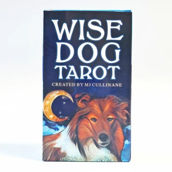 Köpek Tarot Kartları Tarot Güverte Tam İngilizce Kurulu Oyunu Parti Famaliy İskambil Kartları 78 adet Tarot Kartları Kart Oyunu