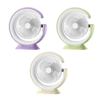 Lamba fanı LED ışıkları düşük gürültü hafif hava soğutucu fan kişisel Fan soğutma Mini Fan taşınabilir masa fanı açık kapalı yürüyüş için