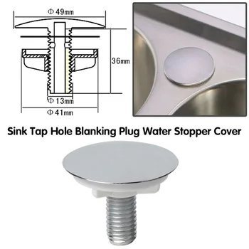 Lavabo Kapağı evye musluğu Kapakları Mutfak Malzemeleri Dokunun Delik Stoper ABS Plastik Körleme Fişi Kapağı Musluk Deliği Kapağı
