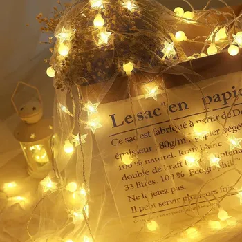 Led dize ışıkları ile beş köşeli yıldız dekorasyon lamba festivali noel düğün parti dekorasyon için damla nakliye