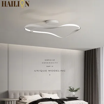 LED tavan ışıkları kişilik yatak odası lambası İskandinav Minimalist oturma yemek odası mutfak ev Dekor aydınlatma