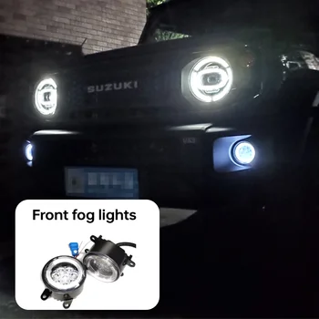 LED Ön sis farları Suzuki Jimny İçin JB64 Sierra JB74W 2019 2023 Dış Aksesuarları çerçeveleri