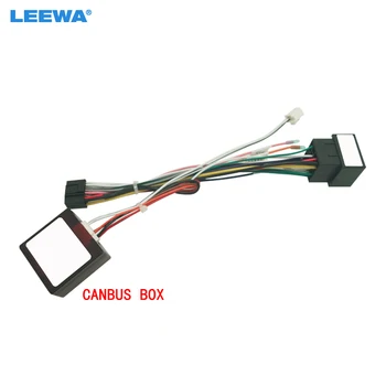 LEEWA Araba 16pin Ses Kablo Demeti İle Canbus Box Peugeot 206/207 04-12 İçin Satış Sonrası Stereo Kurulum Tel Adaptörü