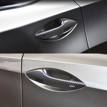 Lexus için RC300H 200t 300 350 RC F Spor 2015-2019 Gerçek Karbon Fiber Araba Dış Kapı Kolu Kapak Trim Sticker Styling