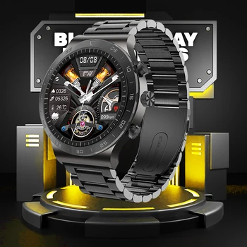 LIGE 2023 Erkekler akıllı bluetooth saat Çağrı Spor İzci Smartwatch Android ve ıOS için HD Ekran Spor Kol Saati Siyah Saatler