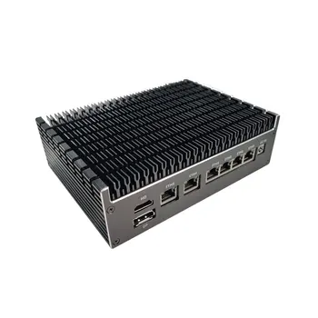 Linux 6LAN 2com 4USB DH DP Endüstriyel PC İ3 8145U i5 10210U i7 8565U i7-10710U DDR4 8G RAM 256G SSD Taşınabilir mini bilgisayar ana bilgisayarı