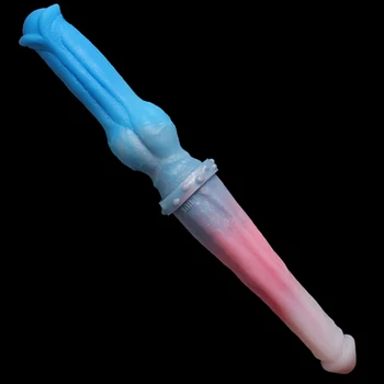 LUUK Süper Uzun Çift Kafa At Dick Büyük Kont Yapay Penis Yumuşak Sıvı Silikon Anal Plug Seks Oyuncakları Kadınlar İçin Lezbiyen Ürünleri
