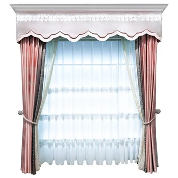Lüks karartma perdesi Perdeleri Oturma Odası için Glitter ve İnci Sırf Perdeleri Yatak Odası için Fransız Tarzı Gümüş Pencere Perdesi