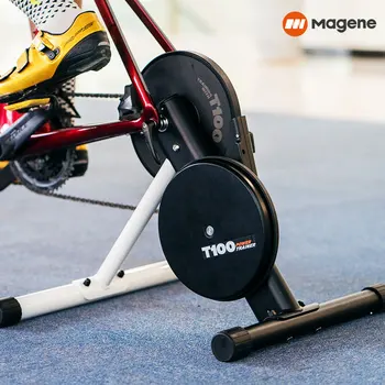 Magene T100 Bisiklet Eğitmeni Doğrudan Tahrikli Katlanabilir Kapalı Bisiklet Eğitmeni Platformu Güç Geçer Güç Bilgisi Bisiklet App KARINCA Bluetooth