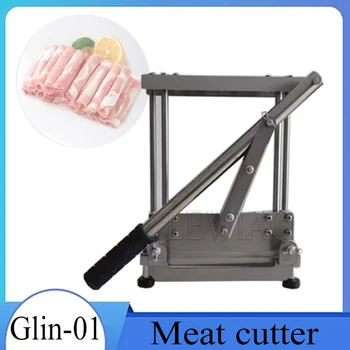 Manuel et kıyma makinesi Yağ Sığır Eti ve Koyun Eti Rulo et dilimleyici et dilimleyici pirinç kek bıçağı Dondurulmuş Yağ Sığır Rulo et dilimleyici