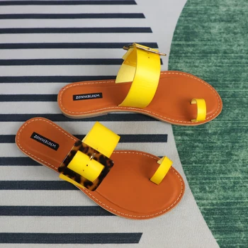 Marka Tasarım kadın Slaytlar 2023 Yeni Yaz Moda Sandalet Bayanlar düz ayakkabı Rahat Açık Seyahat Plaj Kadın Flip-flop