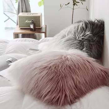 Marka Yeni İskandinav Basit Moda Stil Peluş Ev kanepe minder örtüsü Yastık Kılıfı için Çekirdek İle Araba Koltuğu Oturma Odası Yatak Odası