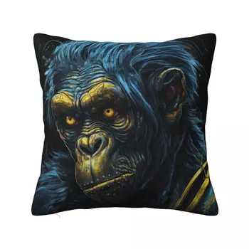 Maymun yastık kılıfı zombi portreler kanepe fermuar yastık kılıfı bahar kare Polyester kapak
