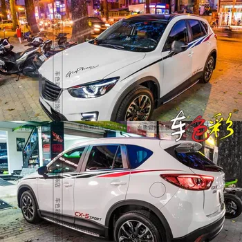 Mazda İÇİN CX-5 2012-2021 Araba çıkartmaları Vücut görünümü modifiye moda spor yaratıcı çıkartmaları