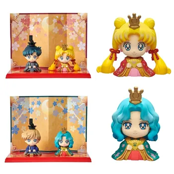 MegaHouse Sailor Moon Anime Figürü EX CASHAPON Amara Tenoh Michelle Kaioh aksiyon figürü oyuncakları Çocuklar Için Hediye Koleksiyon Model