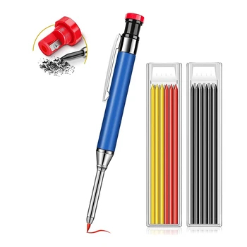 Mekanik Marangoz Kalemler İnşaat Kalemler Ağır Dahili Kalemtıraş Ağaç İşleme Markalama Aracı Mavi