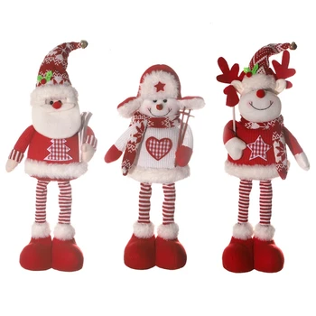 Merry Christmas Süslemeleri Ev için Yeni Yıl Noel Baba Bebek Yılbaşı Ağacı Süsleri Yılbaşı Bebek Dekor Navidad 2024