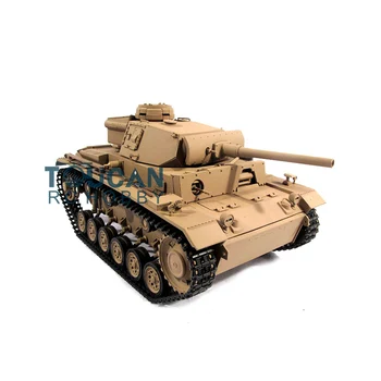 Metal Mato 1/16 Panzer III RC KİTİ Tankı Modeli BB Çekim Pelet Sarı 1223 Radyo kontrollü Tank TH00658-SMT4