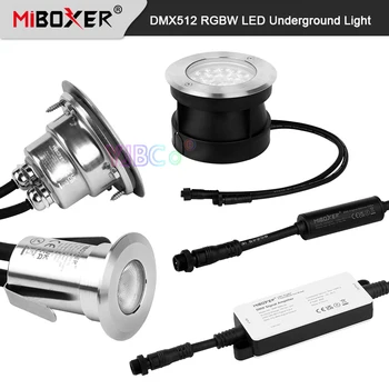 Miboxer DMX512 RGBW LED yeraltı ışık 12V 3W 24V 5W 9W Su Geçirmez IP68 Lamba DMX sinyal amplifikatörü Orijinal Adres Editörü