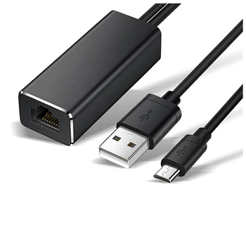 Mikro USB ethernet adaptörü 10/100Mbps Yangın TV çubuk mini PC USB RJ45 USB Ağ Kartı Google Chromecast Gen 2 1 Ultra
