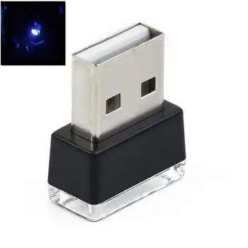Mini USB LED araba ışık oto iç atmosfer lambası PC otomatik renkli dekoratif lamba araba aksesuarı araba ortam ışığı
