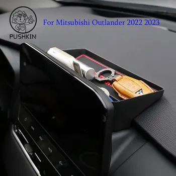 Mitsubishi outlander 2022 2023 için Ekran Arka saklama kutusu Manyetik Gizli Depolama Tepsisi Doku Kutusu Aksesuarları