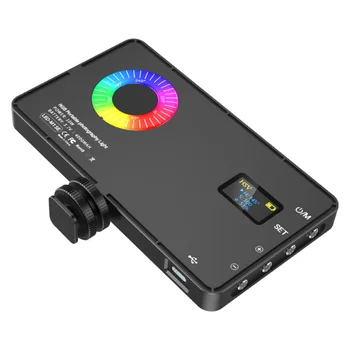 Mobil canlı akış dolgu ışığı profesyonel çekim Vlog canlı yayın mal ambiyans ışık RGB 24 ışık efekti modları