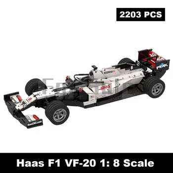 Moc-47258 F1 Yarış Yapı Taşları Oyuncak Kulübü Şampiyonası Racer Yarış ek yeri oyuncağı 2203pcsDıy El Ofis Modeli Hediye Oyuncaklar