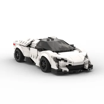 MOC Hız Şampiyonları Yeni Şehir Teknik Araba Yarışı yapı taşları Lykan Hypersport hız serisi Büyük Araçlar Oyuncaklar Hediyeler için