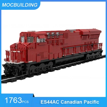 MOC Yapı Taşları ES44AC Kanada Pasifik Tren Modeli DIY Tuğla Taşıma Eğitici Çocuk Oyuncakları Hediyeler 1763 ADET