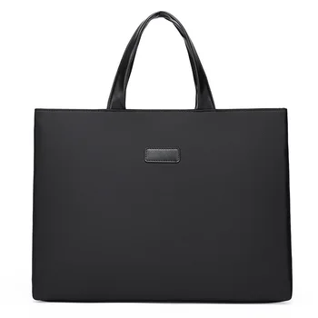 Moda a4 dosya çantası Taşınabilir evrak çantası Oxford kumaş iş evrak çantası Kadın erkek iş çantası Konferans çantası Baskı