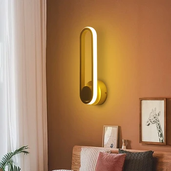 Modern Minimalist duvar Lambaları Oturma Odası Yatak Odası 85-265V LED Ev Dekorasyon Başucu Lambası oturma Odası yatak Odası aplik gece ışıkları
