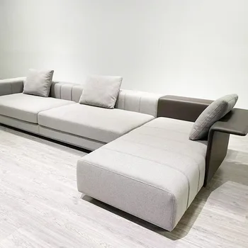 Modern minimalist villa oturma odası kombinasyonu kumaş dinlenme koltuğu otel toplantı koltuğu