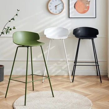 Modern Sayaç Bar Sandalyeleri Yüksek Oyun İskandinav Makyaj Açık Bar Sandalyeleri Plastik Ofis Lüks Sillas Bar salon mobilyası XY50BC
