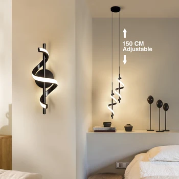 Modern Yaratıcı LED kolye aydınlatma armatürü Asılı Lambalar Ev Yatak Odası Başucu iç mekan aydınlatması Dekoratif Duvar Lambaları Armatür