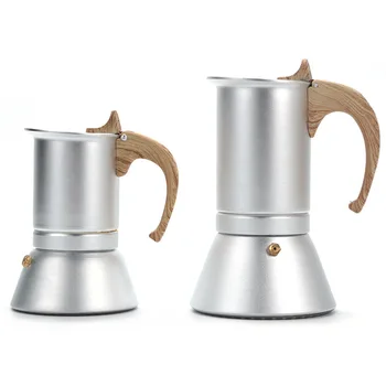 Moka Pot İskandinav Espresso Ev Moka Pot Gıda Sınıfı Alüminyum Kahve makinesi kılıfı Alt cezve İndüksiyon ısıtma