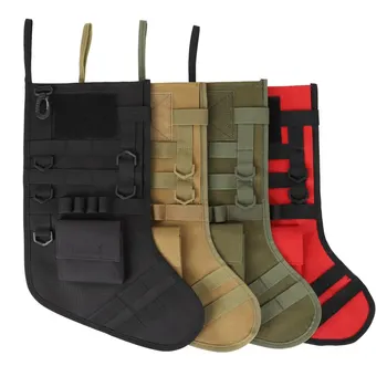 MOLLE Taktik Noel Çorap Çorap Dergisi Dökümü Bırak Kılıfı Programı EDC saklama çantası Askeri Savaş Avcılık Paketi Torbalar