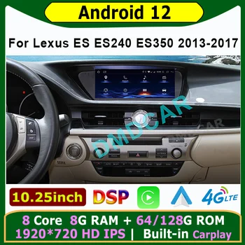 Multimedya Video Oynatıcı CarPlay Autoradio 128GB Stereo Android 12 Araba Radyo Lexus ES240 ES250 ES350 ES300H 2013-2017 ES