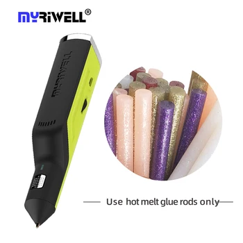 Myriwell bakır nozul 3d Tutkal Kalem Yüksek teknoloji makine şarj edilebilir 3d baskı kalem RS-100A