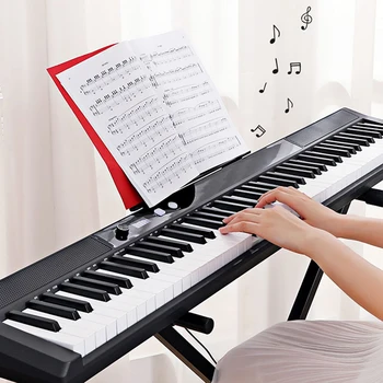 Mıdı Klavye Elektronik Org 88 Tuşları Bluetooth Elektronik Piyano Profesyonel Piyano Electronico Elektrikli Enstrüman WK50EP