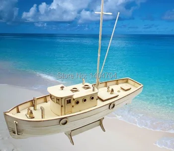 NIDALE Modeli Lazer kesim Ahşap yelkenli modeli yapı kiti: NXOS Balıkçı teknesi Modeli eğitici oyuncak Hediye