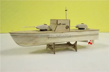 NIDALE modeli Ücretsiz kargo lazer kesim Motorlu bot ahşap bulmaca Klasik SSCB bugtrap modeli Elektrikli gunboat oyuncaklar