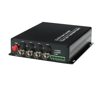 Oem 3G-SDI 4 Kanal HO-LİNK Video Fiber Optik ortam Dönüştürücü / Rs485 / ethernet / ses, Video Optik Verici