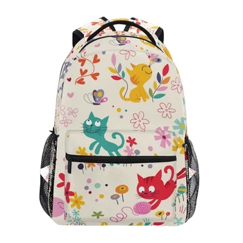 okul çantaları kız erkek karikatür hayvanlar kedi Sırt Çantaları Çocuk çantası kadın Büyük Kapasiteli haftasonu çanta kadın notebook çantası