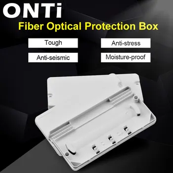 ONTi 10 Adet optik Kablo Koruma kutusu Fiber optik koruma kutusu ısı Shrink boru korumak için Fiber ekleme tepsisi 2 2 out