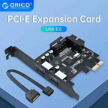 ORICO USB 3.0 PCI-E Genişletme Kartı Adaptörü PCI-E USB 3.0 HUB Denetleyici Adaptör Kartı PCI-E genişletme Kartı İle 15Pin Güç Kaynağı
