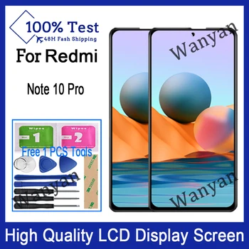 Orijinal AMOLED Redmi İçin Not 10 Pro M2101K6G M2101K6R lcd ekran dokunmatik ekranlı sayısallaştırıcı grup Parçaları