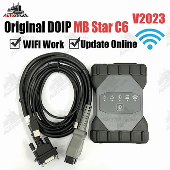 Orijinal DOIP WIFI MB Yıldız C6 SD Connect c6 2023 SSD Xentry Epc Wıs Kamyon araba teşhis araçları