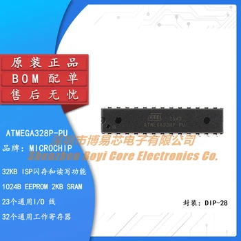 Orijinal orijinal doğrudan takılı ATMEGA328P-PU 8-bit mikrodenetleyici AVR 32K flash bellek DIP-28.