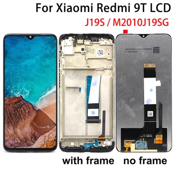 Orijinal Redmi 9T İçin LCD ekran+dokunmatik ekran paneli Sayısallaştırıcı Meclisi İçin Çerçeve ile Redmi 9T J19S M2010J19SG LCD Hongmi En İyi